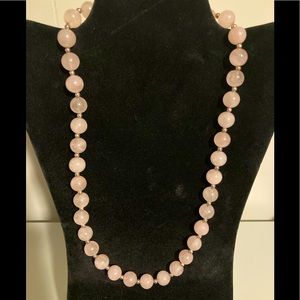 Pink marble necklace